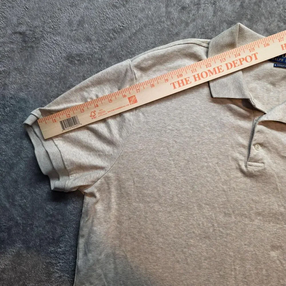 Polo Ralph Lauren Custom Slim Fit Polo Shirt Mens XL Beige Cotton Jersey